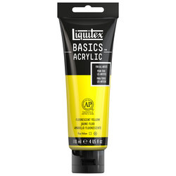 Liquitex Basics - Fluorescent Yellow - 4oz