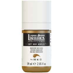 Liquitex Soft Body Acrylic - Iridescent Rich Gold - 2oz