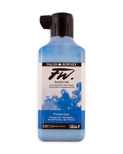 Daler-Rowney FW Artists Ink - 180ml Process Cyan