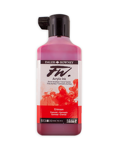 Daler-Rowney FW Artists Ink - 180ml Crimson