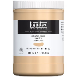 Liquitex Heavy Body Acrylics - Unbleached Titanium - 32OZ