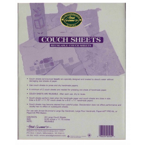 Arnold Grummer Couch Sheets - 9.25x11.75  20 pack