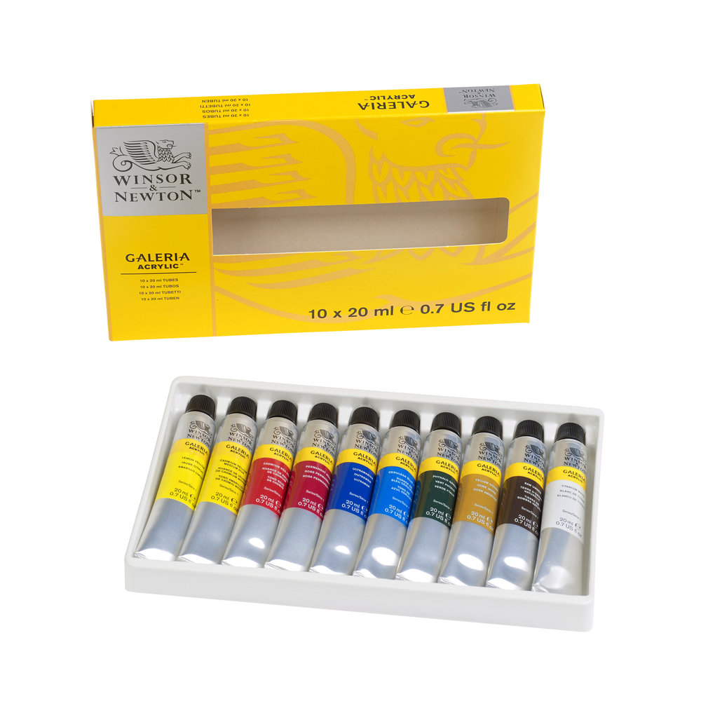 Winsor & Newton Galeria Acrylics - 10 Tube set 20ML