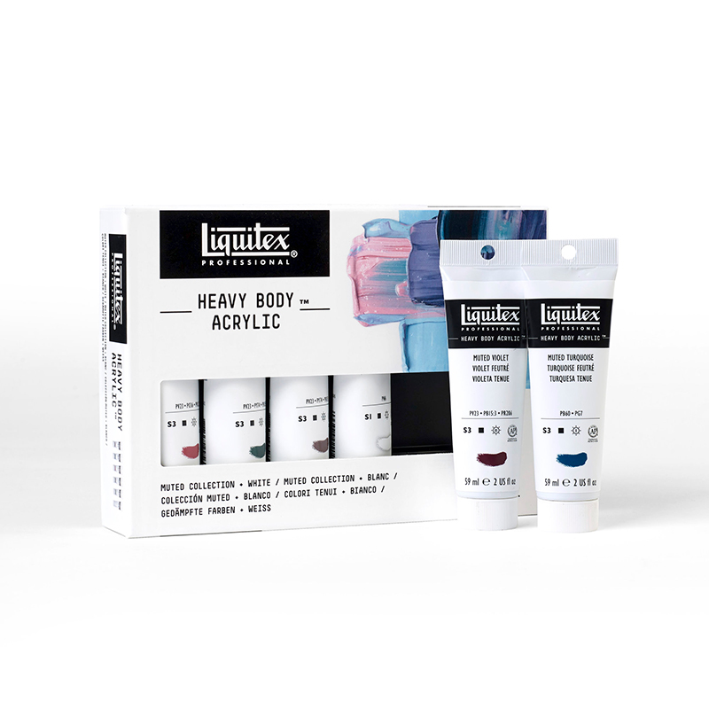 Liquitex Heavy Body Muted Acrylics - Set of 6