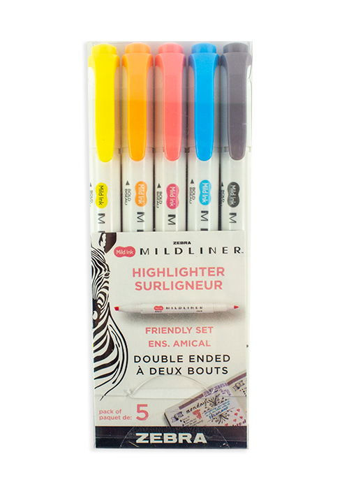 Zebra Midliner - Friendly Set of 5