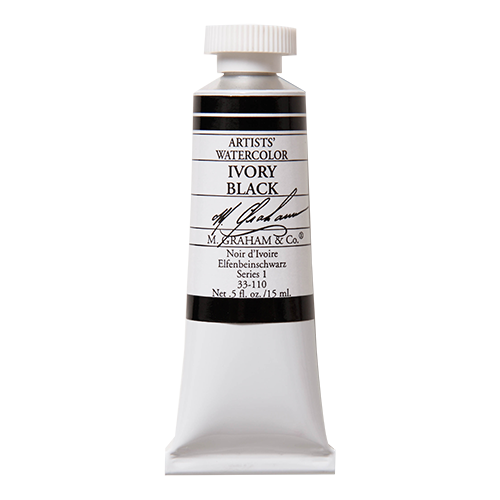 M. Graham Watercolour - Ivory Black 15ML