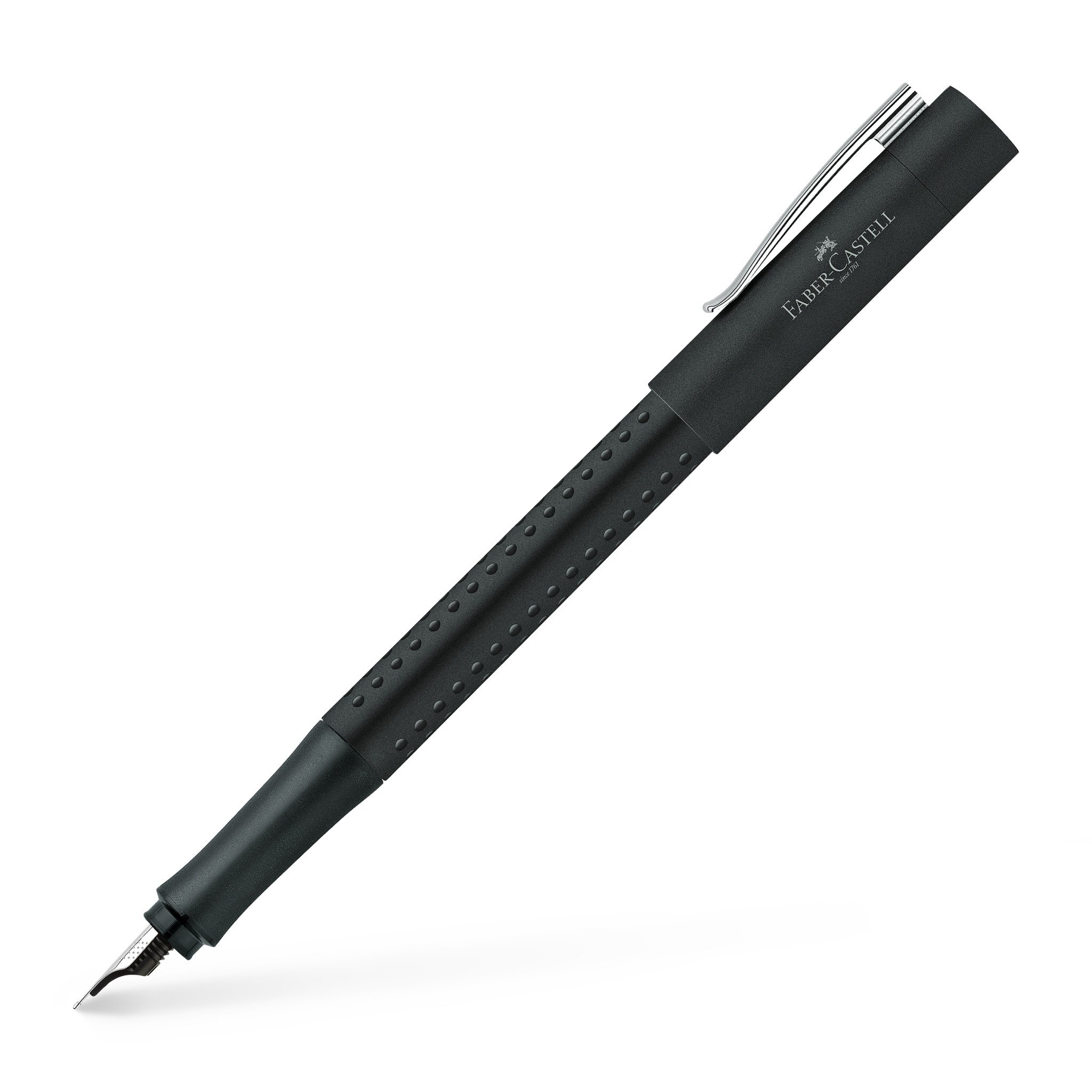 Faber Castell Grip Fountain Pen - Black Medium