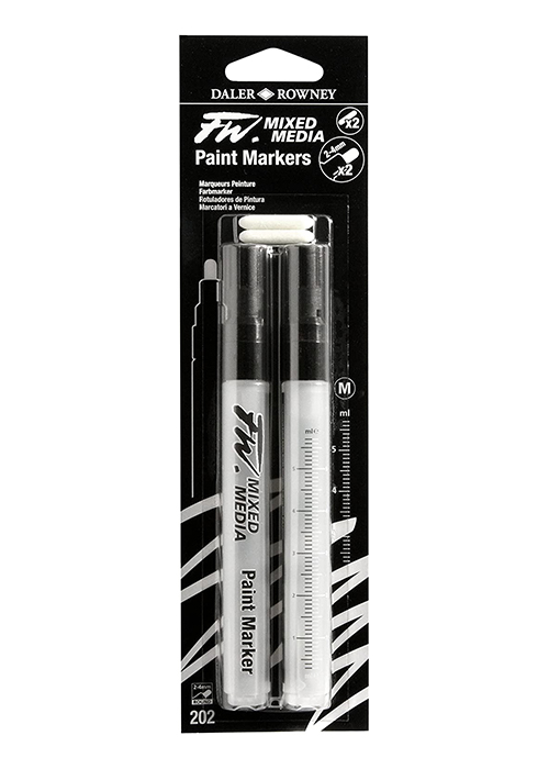 Fw Marker Medium 2-4mm Round 2pk