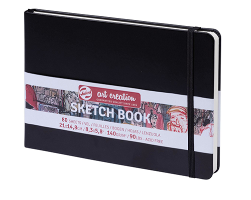 Talens Art Creation Sketchbook - Black - 8.3 x 5.8" - Landscape