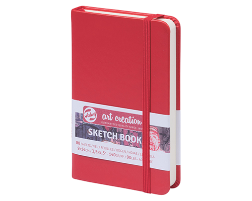 Talens Art Creation Sketchbook - Red - 3.5 x 5.5"