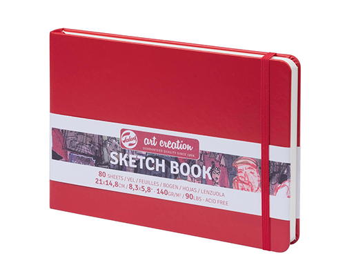 Talens Art Creation Sketchbook - Red - 8.3 x 5.8" - Landscape