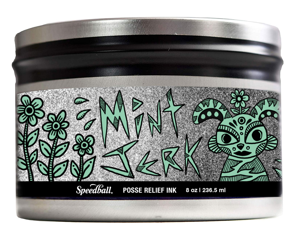 Speedball Print Posse Relief Ink - MintJerk - 8oz