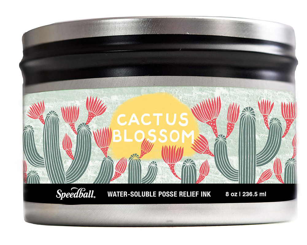 Speedball Print Posse Relief Ink - Cactus Blossom - 8oz 