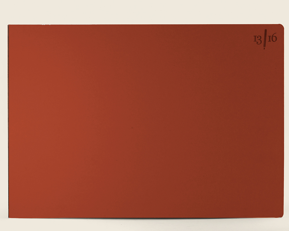 13 Sedicesimi Sketchbook -  A4 Size - Landscape - Red