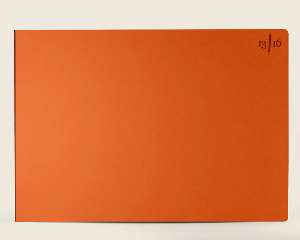 13 Sedicesimi Sketchbook -  A4 Size - Landscape - Orange