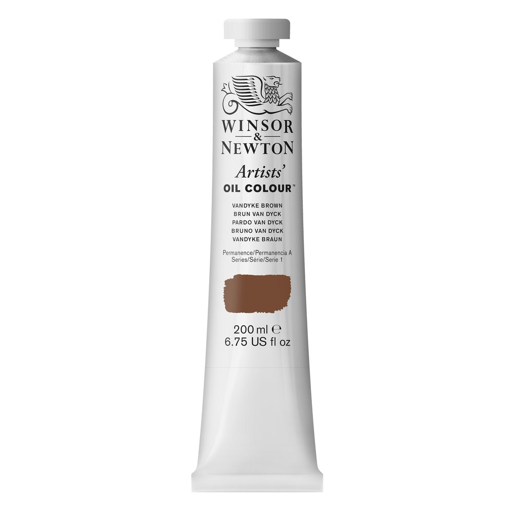 Winsor & Newton Artists' Oil Paint Vandyke Brown 200mL