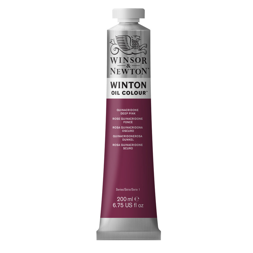 Winsor & Newton Winton Oil Colour  200mL  Quinacridone Deep Pink