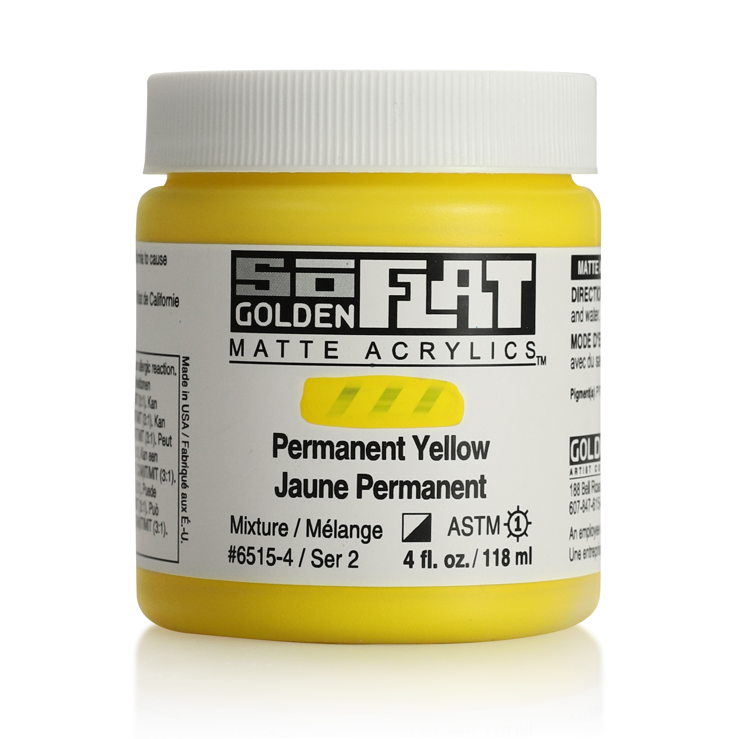 Golden Soflat 4oz Permenant Yellow