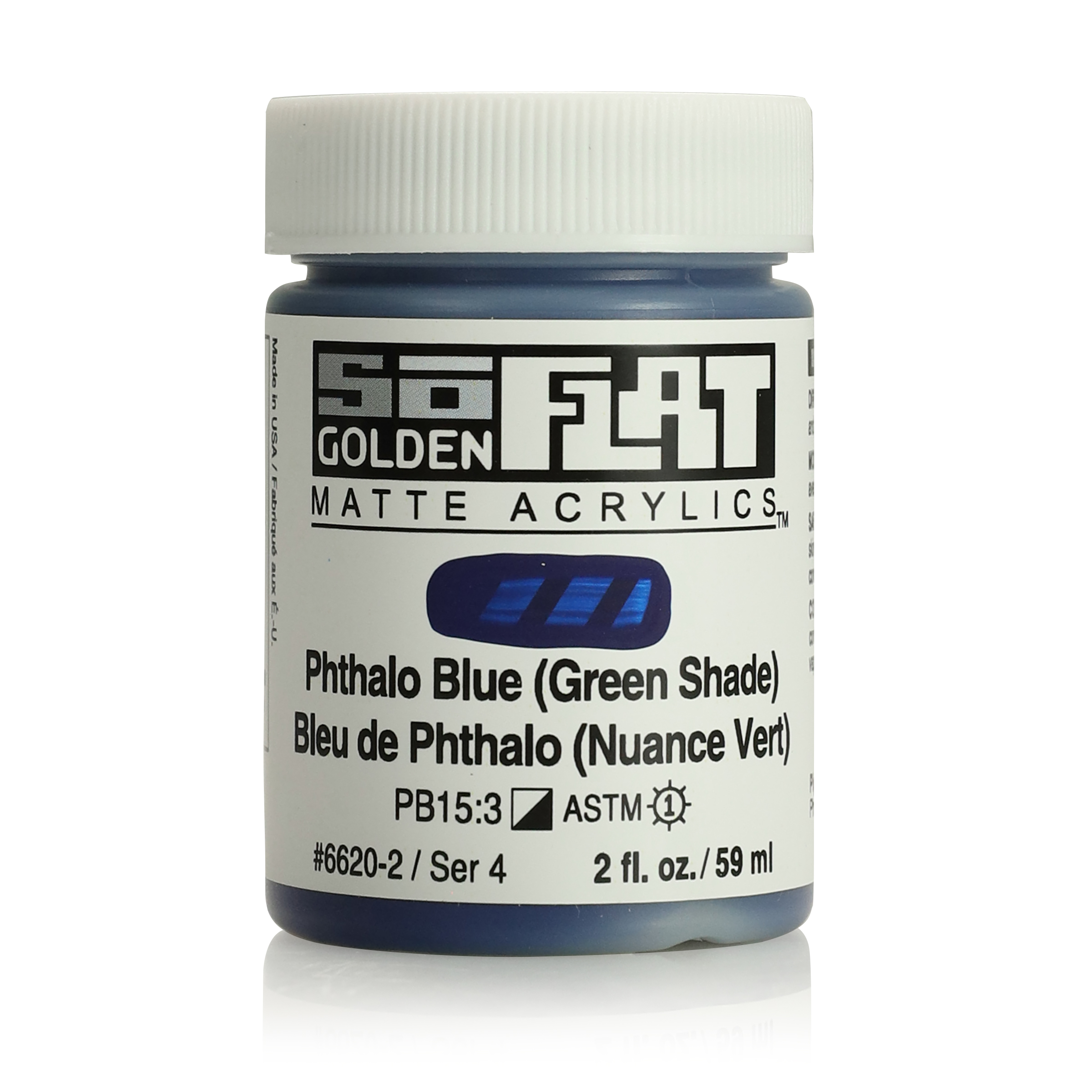 Golden Soflat 2oz Phthalo Blue Green Shade