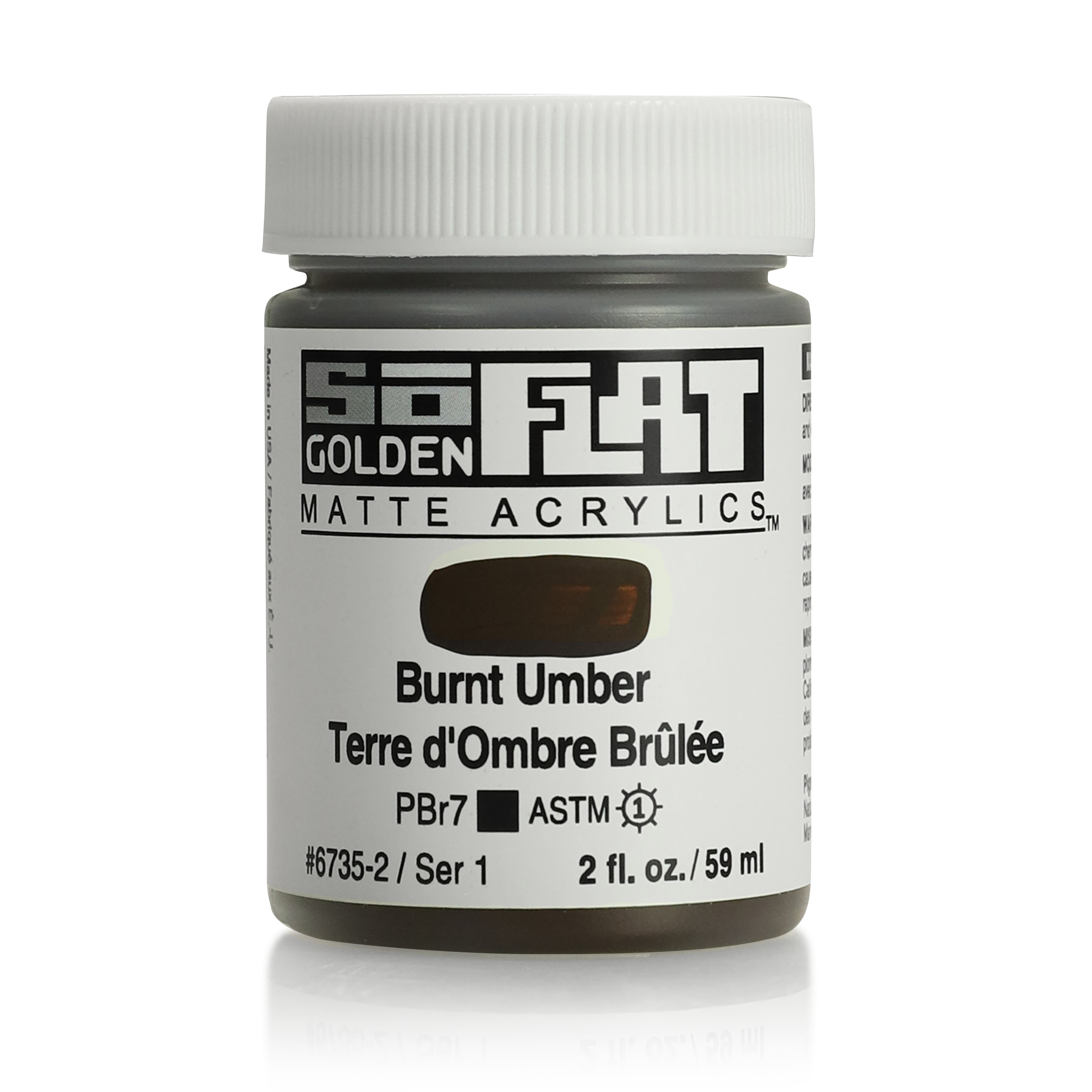 Golden Soflat 2oz Burnt Umber