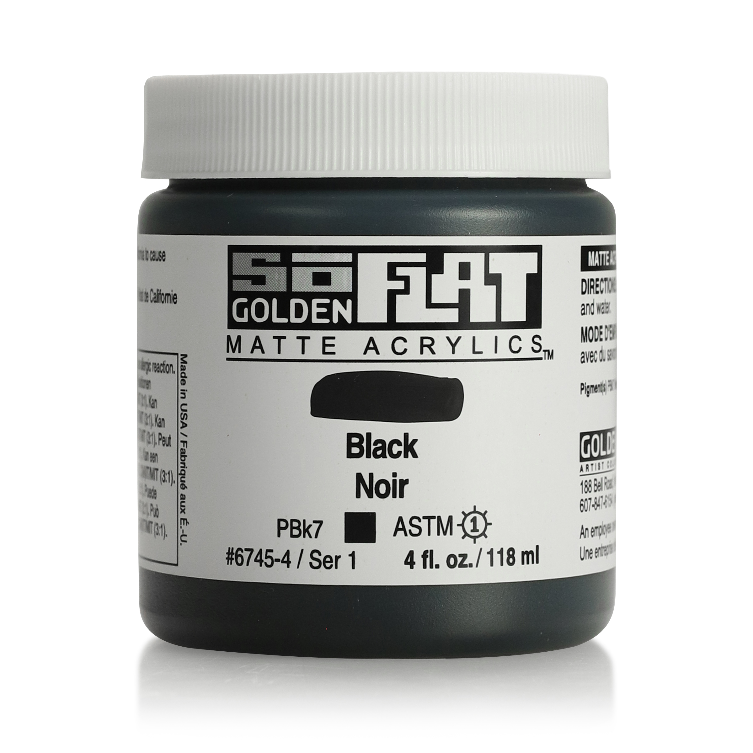 Golden Soflat 4oz Black