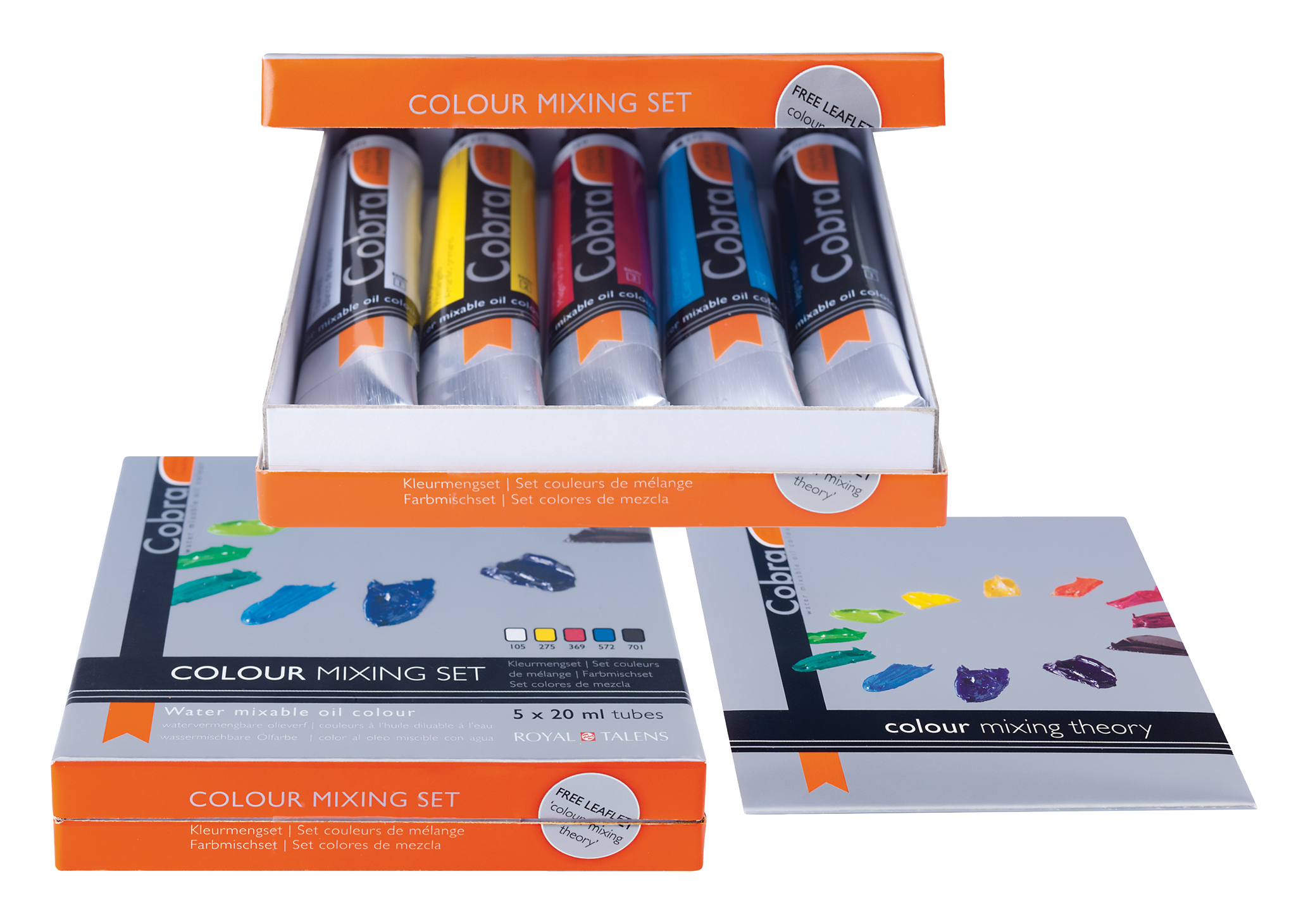 Cobra Artist Water Mixable Oil Colour Mixing Set - 5 Tubes 20mL