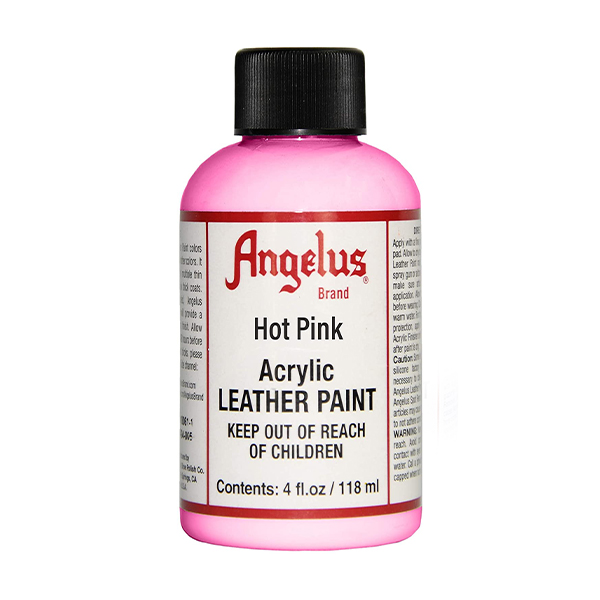 Angelus Acrylic - Hot Pink Leather Paint - 4OZ