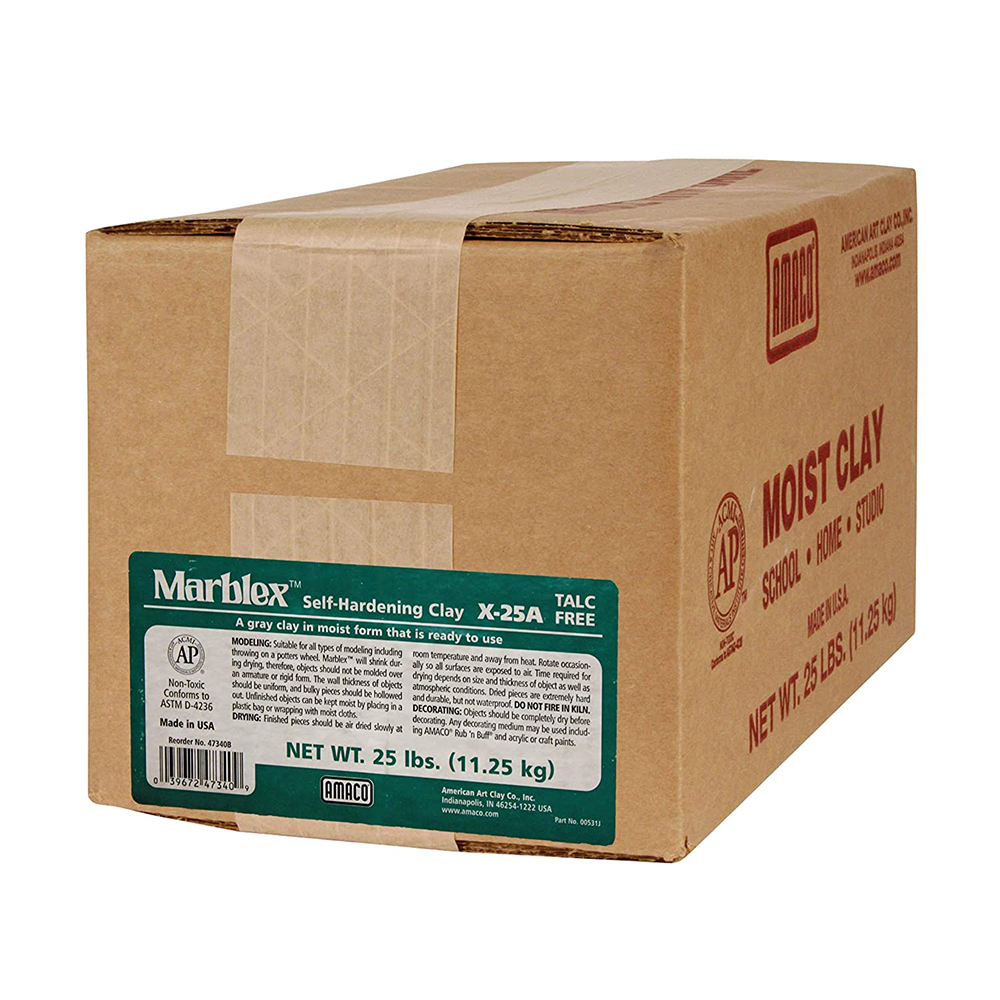 Amaco Marblex Airdry Clay 25lb (white) Box