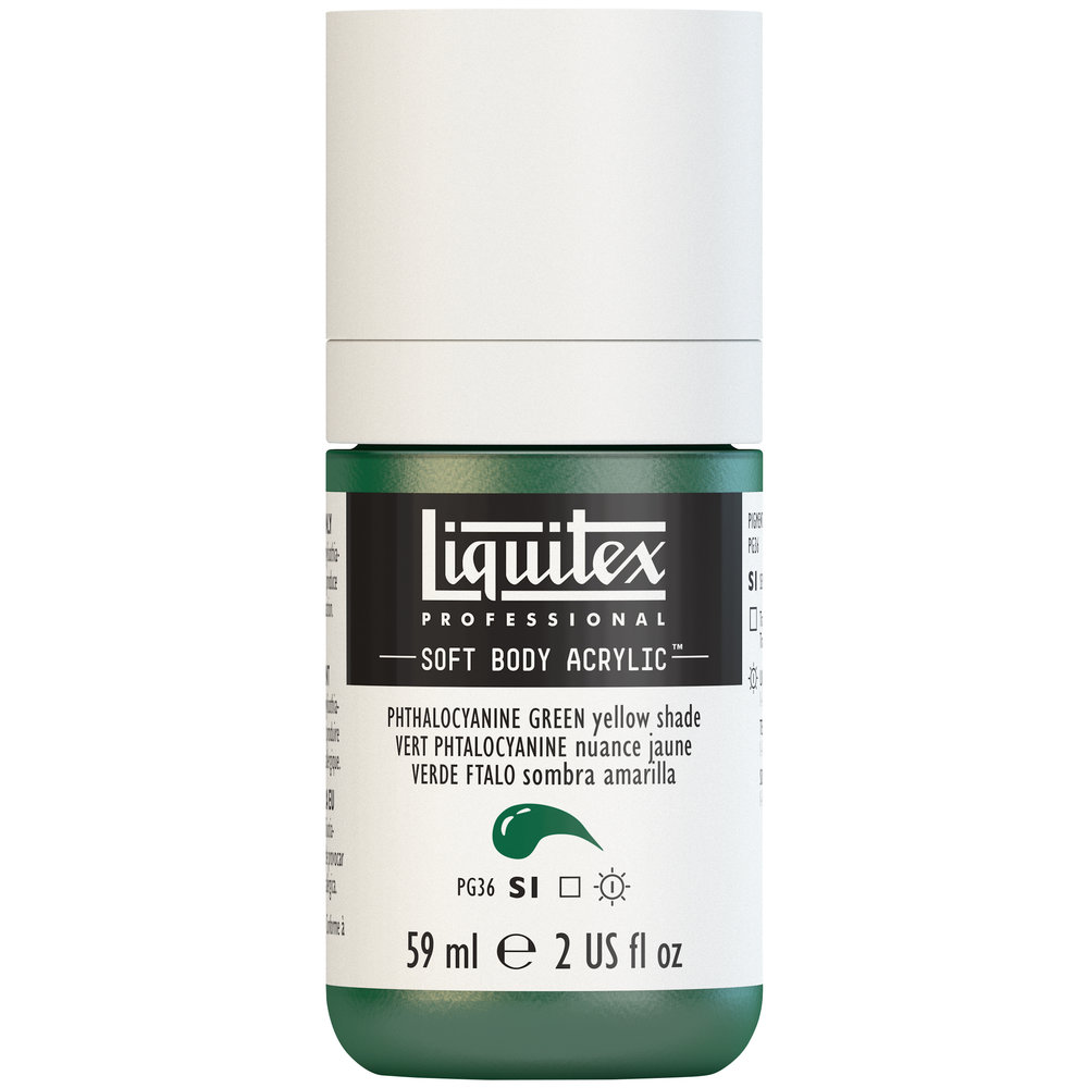 Liquitex Soft Body Acrylic - Phthalocyanine Green Yellow - 2oz