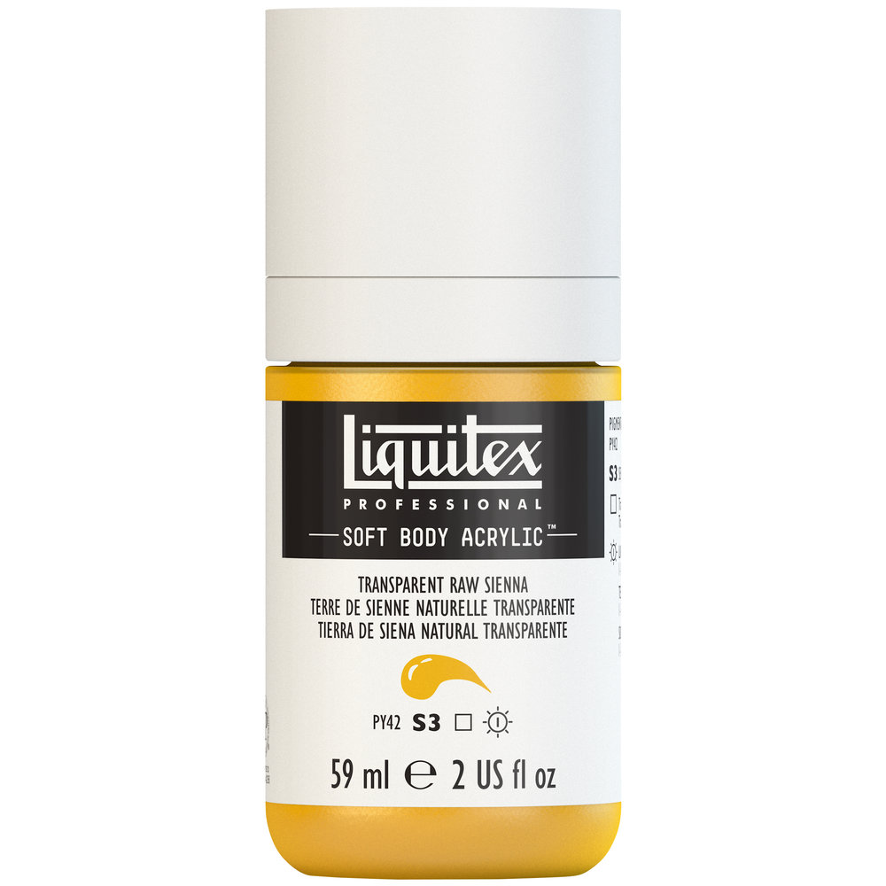 Liquitex Soft Body Acrylic - Transparent Raw Sienna - 2oz