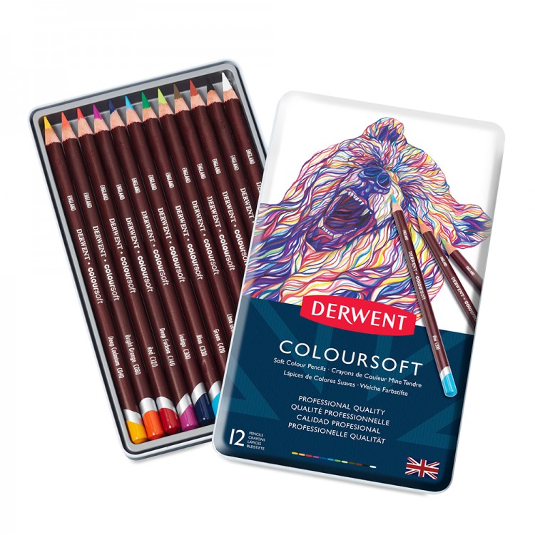 Derwent Coloursoft Pencils Set of 12