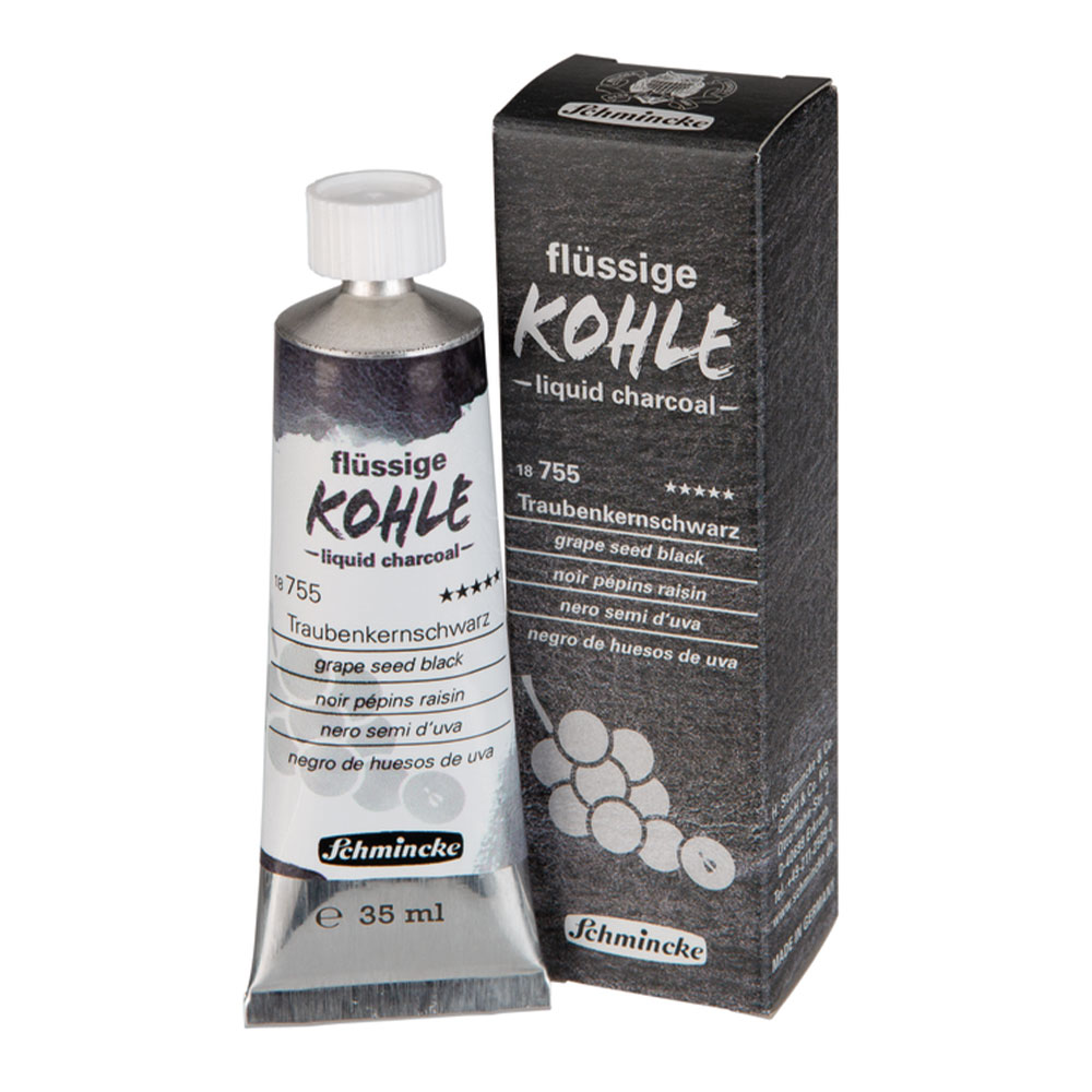 Schmincke | liquid charcoal - Grape Seed Black  | 35ml