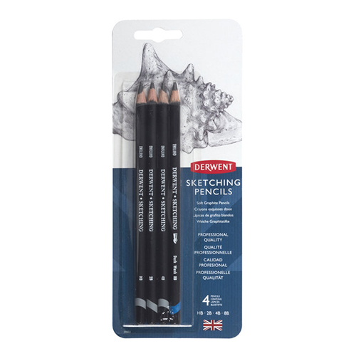 Derwent Graphite Sketching Pencils Set of 4