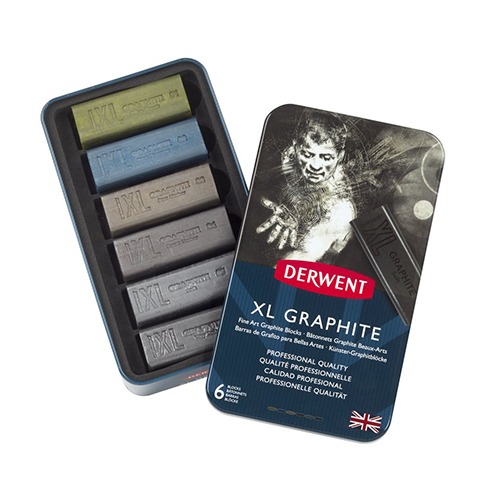 Derwent XL Graphite Block Tin - Set of 6