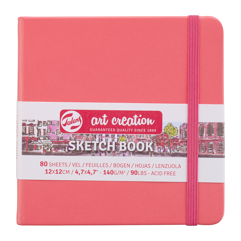 Art Creation | Sketchbook | 4.5x4.5 | Coral | 140g