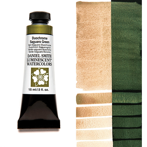 Daniel Smith Luminescent Watercolor 15ml - Duochrome Saguaro Green