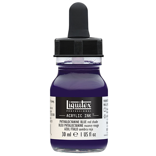 Liquitex Professional Acrylic Ink!  30mL  Phthalocyanine Blue Red Shade