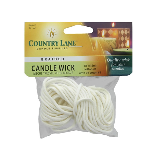Country Lane Candle Braided Wick - 18ft