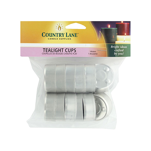 Country Lane - Tealight Metal Cups - Pack of 12