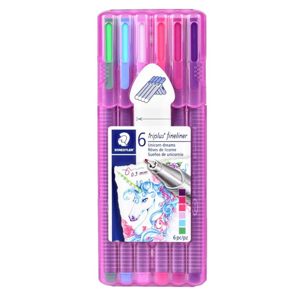 Staedtler Triplus Marker Fine - Unicorn - Set of 6