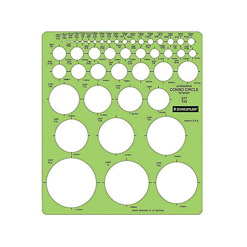 Staedtler Imperial Template - Combo Circles