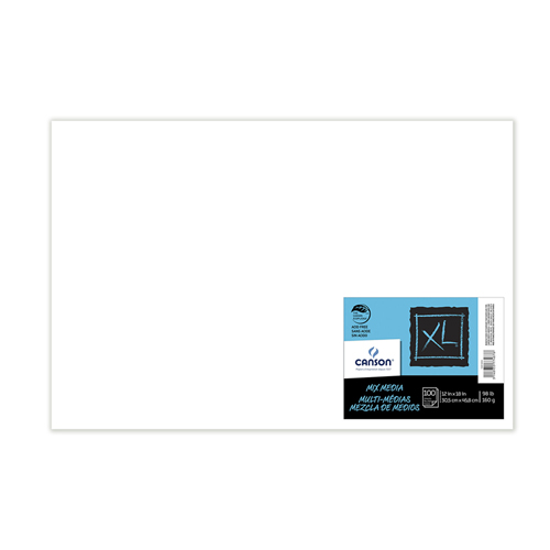 Canson XL Mixed Media Paper - 12" x 18" - 100 Sheets Pack