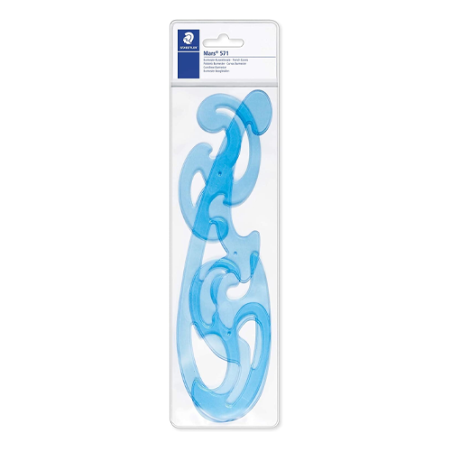 Staedtler French Curve Set - Clear Blue