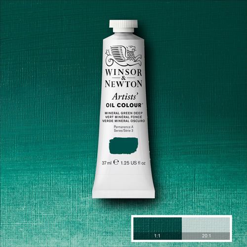 Winsor & Newton Artists' Oil Colour Mineral Green Deep 37ml