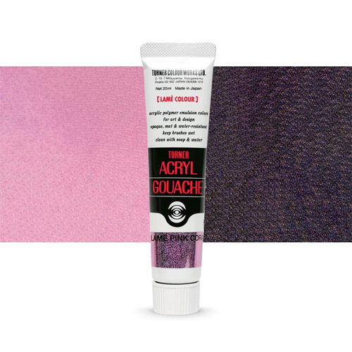 Turner Acryl Gouache  20mL Tube  Lamé Pink Coral