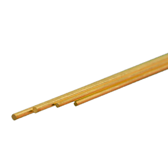 K&S Bendable Brass Rod - 4-pack - 1/16" & 3/64" x 12" Long