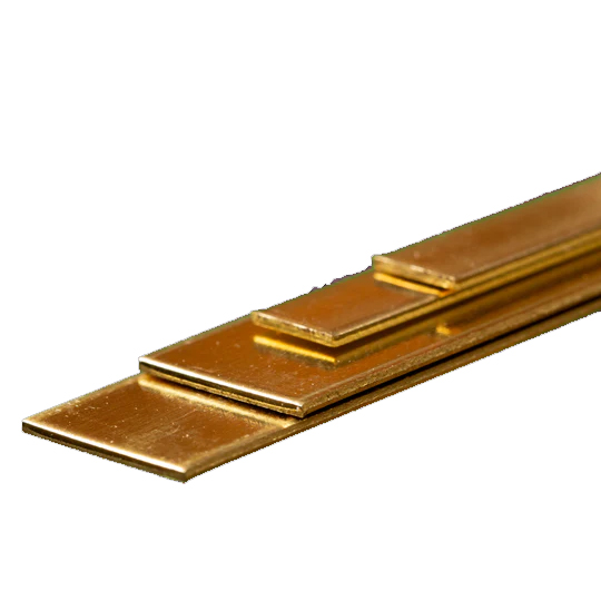 K&S Bendable Brass Strip - 4-pack - .032" x (1/4" & 1/2")