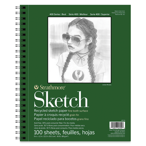 Strathmore 400 Series Recycled Sketch Pad - 9x12