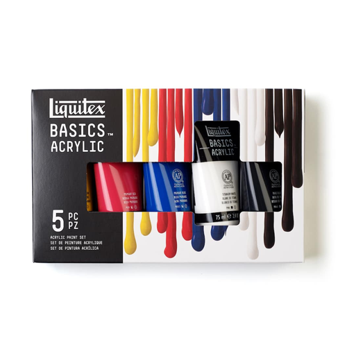 Liquitex Basics Acrylic Value Set of 5x75ml