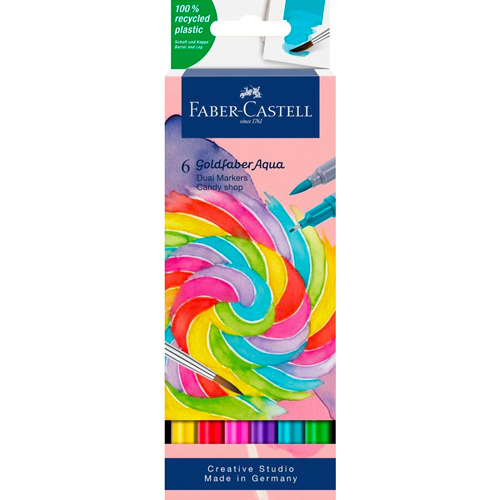 Goldfaber Aqua Dual Marker - Candy Shop Set of 6